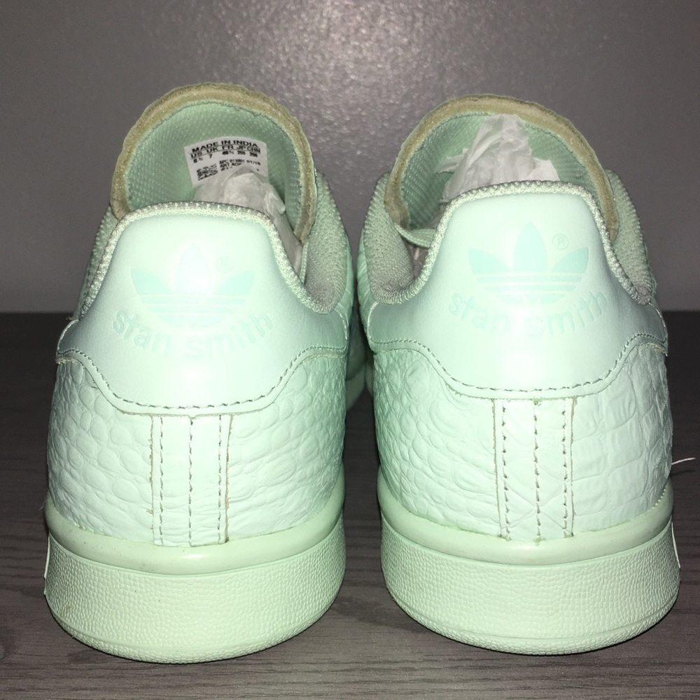 RARE Adidas Stan Smith Reptile Mint/Green Sz 8.5 - Picture 10 of 11